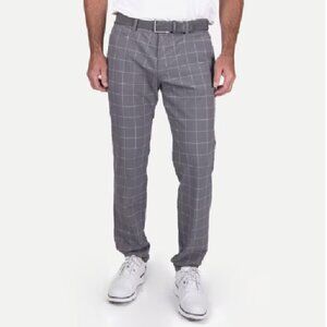 $249! NWT Men's KJUS Ike Texture Plaid Tailored Fit Golf Pants - 32 x 32